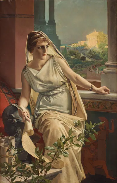 Hypatia by Julius Kronberg, 1889 — digital art print download