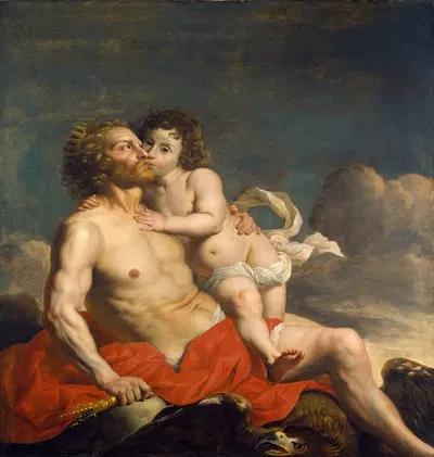 Jupiter and Ganymede by Николас ван Хелт Стокаде, 1660-1669 — digital art print download