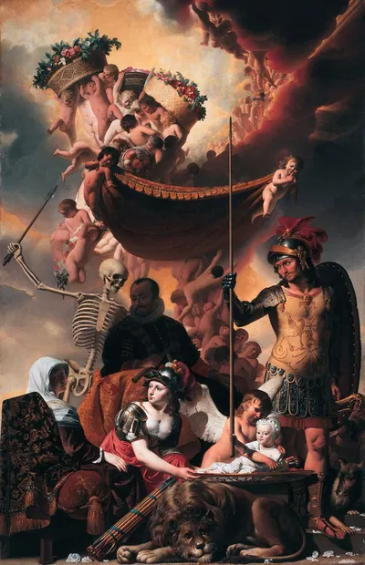 Allegory of the Birth of Frederick Henry of Orange-Nassau by Цезарь Ван Эвердинген — digital art print download