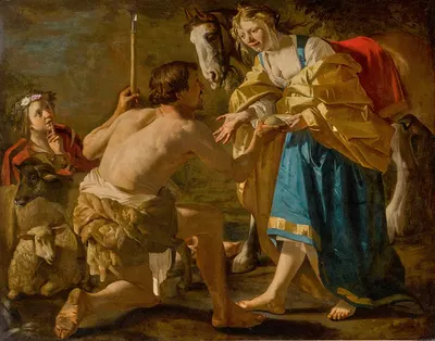 Granida and Daifilo by Дирк Ван Бабюрен, 1623 — digital art print download