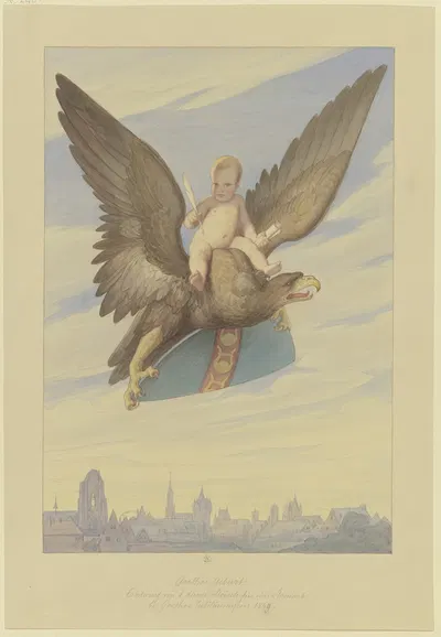 Goethe's Birth by Эдуард фон Штайнле, 1849 — digital art print download