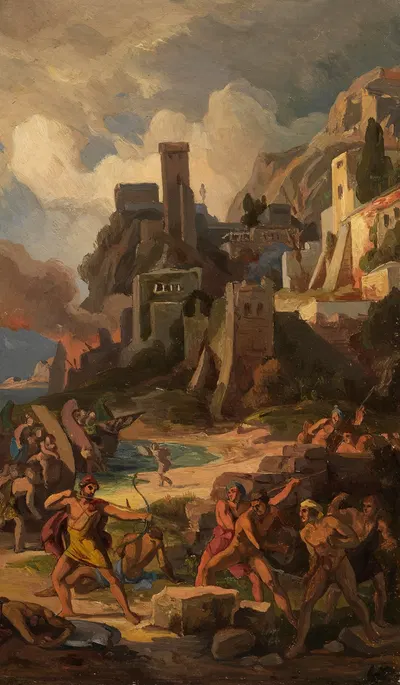 Odyssee-Zyklus 12 by Фридрих Преллер Старший, 1864 — digital art print download