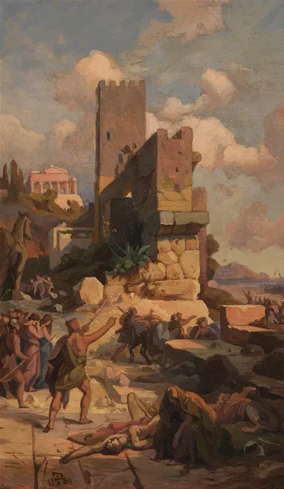 Odyssee-Zyklus 4 by Friedrich Preller the Elder, 1864 — digital art print download