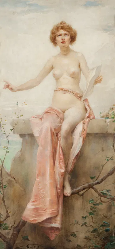 Allegory of Music by Henri Adrien Tanoux — digital art print download