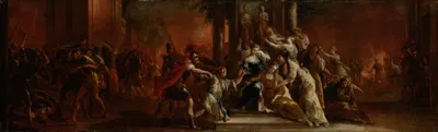 The Death of Priam by Иоганн Андреас Херрлейн — digital art print download