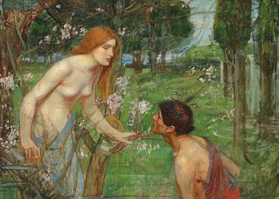 Study for 'Phyllis and Demophoön' by John William Waterhouse, 1905 — digital art print download