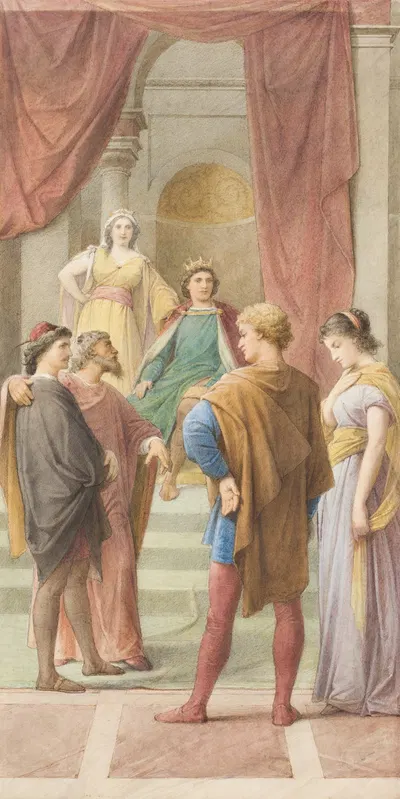 Egeus fordert vor dem Herrscherpaar Theseus und Hippolyta, seine Tochter Hermia solle Demetrius anstelle von Lysander…