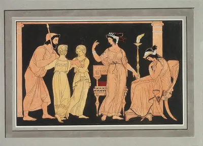 Thetis bestellt bei Hephaistos Waffen für Achill by Филипп Вайт — digital art print download