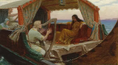 Tristram and Isolde by Эдмунд Блэр Лейтон — digital art print download