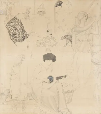 The Daughter Of Herodias (Salome) by Джозеф Эдвард Саутолл, 1904 — digital art print download
