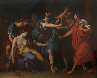 The Death of Lucretia by Gavin Hamilton — digital art print download