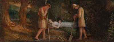 Imogen and the Shepherds, 'Cymbeline,' Act IV, scene II by Джеймс Сметэм — digital art print download