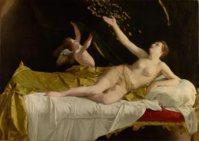 Danaë and the Shower of Gold by Оразио Джентилески, 1621–1623 — digital art print download
