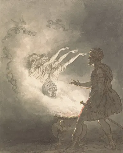 Macbeth and the Apparition of the Armed Head by Уильям Маршалл Крейг — digital art print download