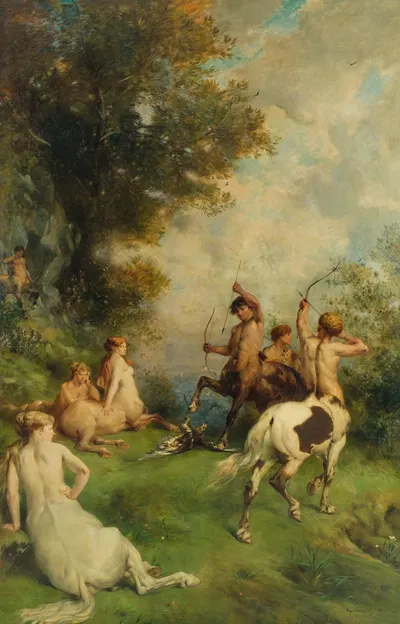 Centaures by Eugène Fromentin, 1868 — digital art print download