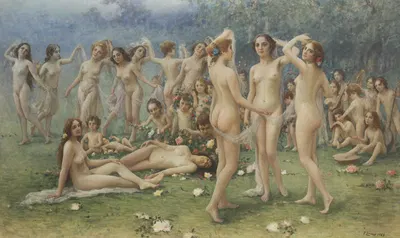 Allegoria della primavera by Фаусто Зонаро — digital art print download