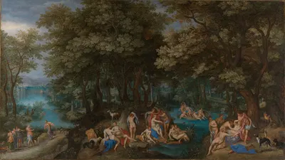 Diana entdeckt den Fehltritt der Kallisto by Hendrik de Clerck — digital art print download