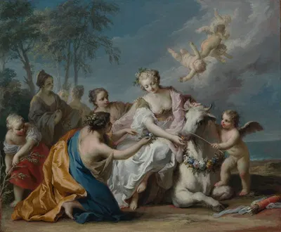 The abduction of Europa by Якопо Амигони, 1740-1745 — digital art print download