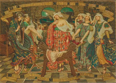 The birth of Ogier the Dane by Роберт Ван Ворст Сьюэлл — digital art print download
