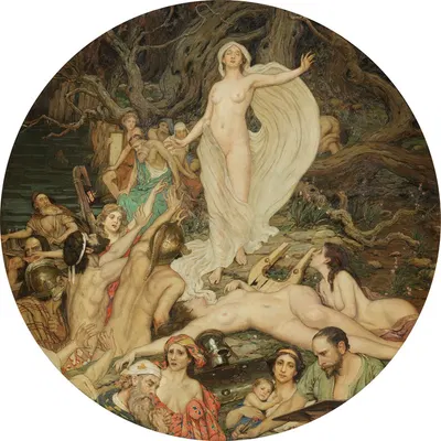 Psyche seeks love by Роберт Ван Ворст Сьюэлл — digital art print download