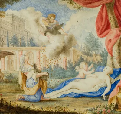 Danaë and the golden shower by Andreas von Behn — digital art print download