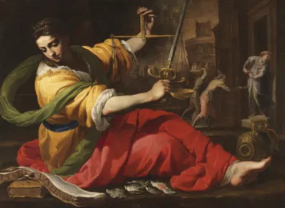 Allegory of Justice by Bernardino Mei, 1656 — digital art print download