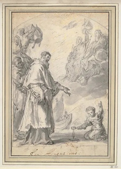 St. Augustine by Юстус ван Эгмонт — digital art print download