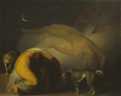 The Spirit of Culmin Appears to his Mother (From the Songs of Ossian) by Николай Абильдгорд — digital art print download