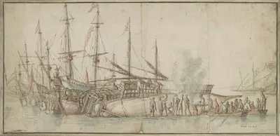 Ship Repair by Гаспар ван Эйк — digital art print download