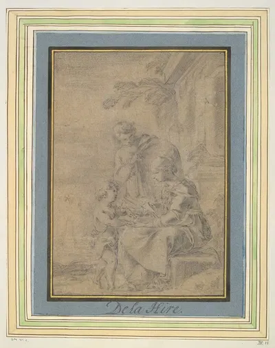 The Holy Family by Laurent de la Hyre — digital art print download