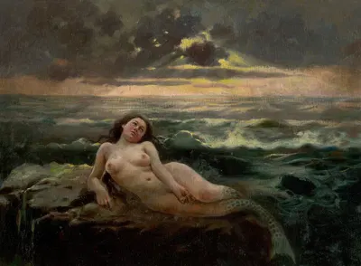 Sea Waves by Густав Мальи, 1901 — digital art print download