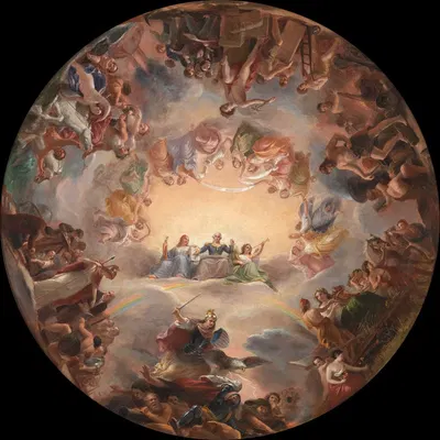 Study for the Apotheosis of Washington in the Rotunda of the United States Capitol Building by Константино Брумиди —…
