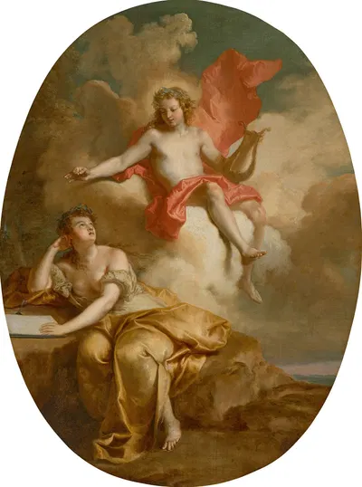 Apollo And A Muse by Auger Lucas — digital art print download