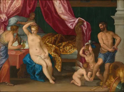 Venus & Mars by Hans Rottenhammer, 1613 — digital art print download