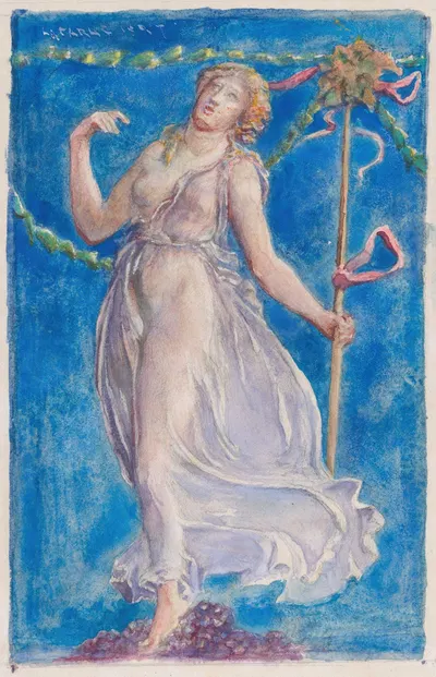 A Bacchante by Джон Ла Фардж, 1897 — digital art print download