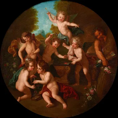 The Blacksmith Cupids by Шарль-Антуан Койпель — digital art print download