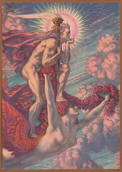 The victorious genius by Jean Delville — digital art print download