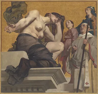 Génie de la Douleur by Jean-Paul Laurens, 1874-1885 — digital art print download