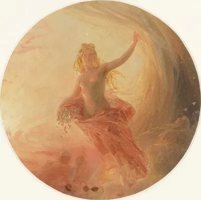 Le jour écartant les voiles de la nuit by Леон Когнье, 1851 — digital art print download
