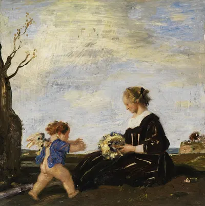 Der Frühling by Adolf Hengeler, 1916 — digital art print download