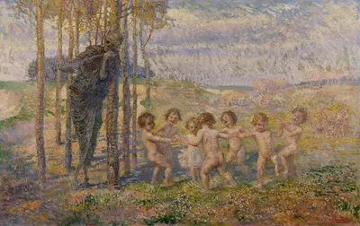 Kinderreigen by August Roth, 1906 — digital art print download