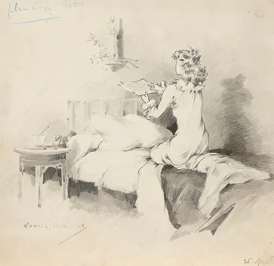 Scenes of Sarah Bernhardt's life 7 by Луиза Аббема, 1879 — digital art print download