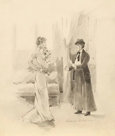 Scenes of Sarah Bernhardt's life 8 by Луиза Аббема, 1879 — digital art print download