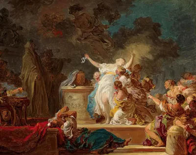 The sacrifice to the Minotaur by Жан-Оноре Фрагонар — digital art print download