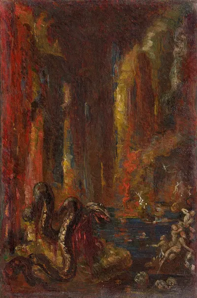The Head and Tail of the Serpent, after Gustave Moreau by Мари Браккемонд, 1866 — digital art print download