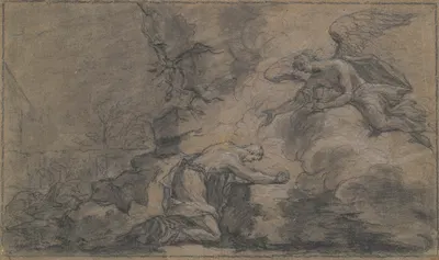 Christ in the Garden of Gethsemane by Louis Galloche — digital art print download