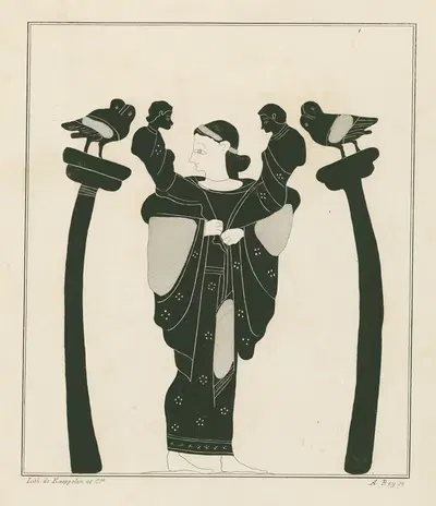 Латона несет младенцев Аполлона и Диану by А. Рей, 1844-1861 — digital art print download