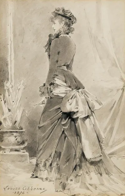 Portrait of Sarah Bernhardt by Луиза Аббема, 1876 — digital art print download