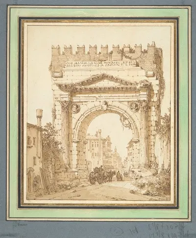 Arch of Augustus, Rimini by Луи-Франсуа Кассас, 1779 — digital art print download