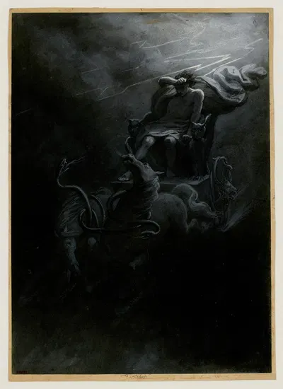 Scène mythologique by Александр-Луи Лелоар — digital art print download